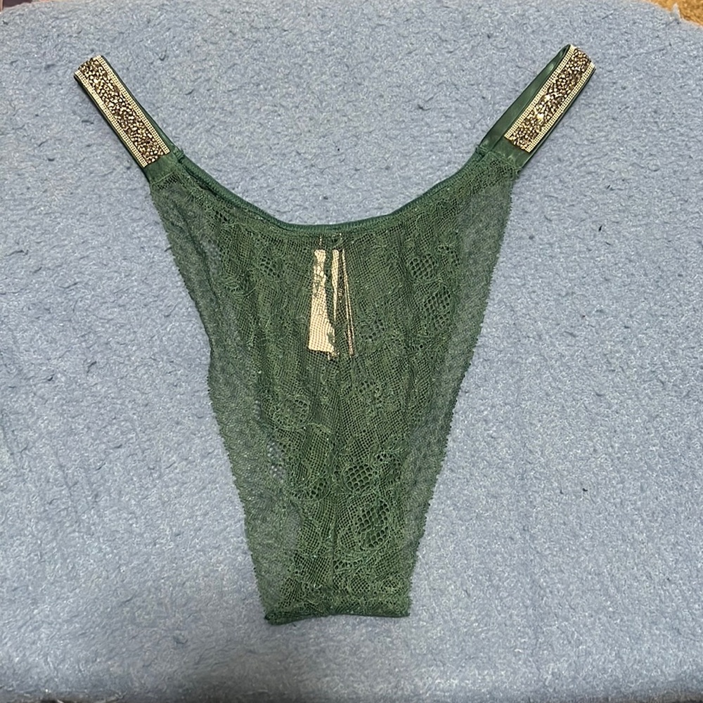 New green lace Shein Victoria’s Secret Brazilian